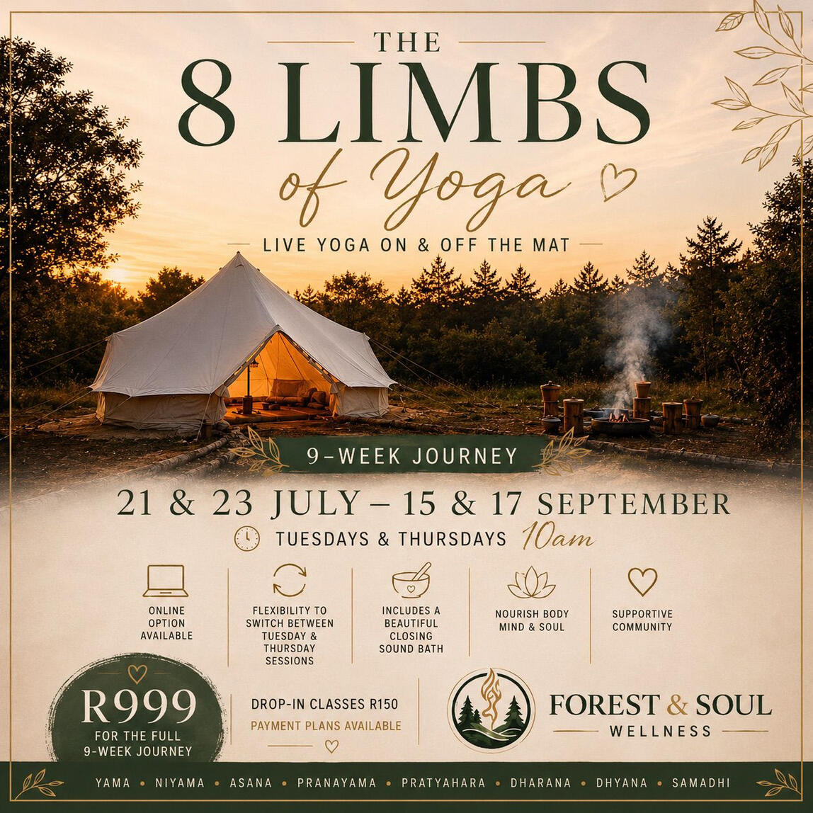 8 limbs of Yoga Workshop